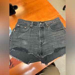 Levi’s 501  Cut‎ Off Jean Shorts Button Fly 100% Cotton 28 Classic Vintage Fit